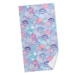 Strandtuch Frottee – Muscheln – Multicolour Light Lavendel
