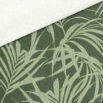 Strandtuch Frottee – Palmenblätter – Dunkles Rauchgrün