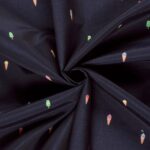 Badeshorts Stoff – Eiscreme – Dunkelblau