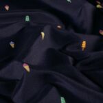 Badeshorts Stoff – Eiscreme – Dunkelblau