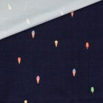 Badeshorts Stoff – Eiscreme – Dunkelblau