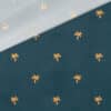 Badeshorts Stoff Palmen Petrolblau 3