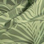Badeshorts Stoff – Palmenblätter – Olivgrün