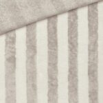 Bambus Frottee - Streifen - Cremeweiß Graubeige