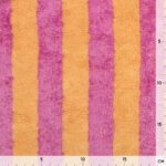 Bambus Frottee – Streifen – Light Mango & Raspberry