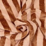 Bambus Frottee - Streifen - Zimt Blush