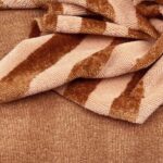 Bambus Frottee - Streifen - Zimt Blush