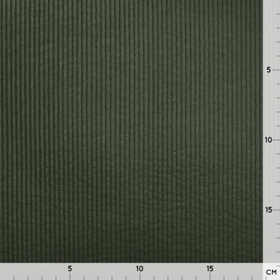 Beschichteter Mini Breitcord Leicht Elastisch Khaki Gruen2