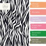 Farbkombi Viskose Zebra Staubweiss Schwarz