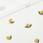 Frottee-Jersey – Zitronen – Warmweiß