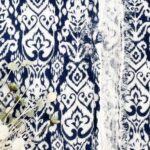 Musselin Boho White Blue B Ware