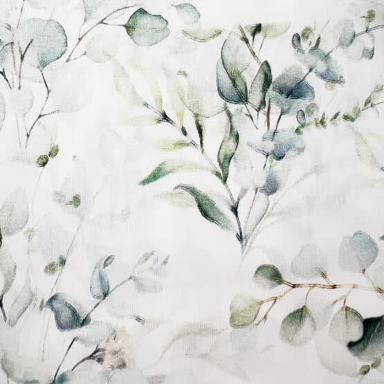 Popeline Aquarell Aquarell Eukalyptus B Ware 1