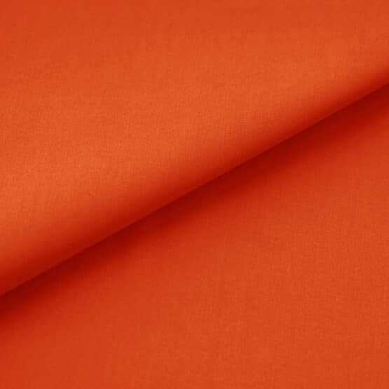 Popeline Duenner Baumwollstoff Dunkles Orange 1