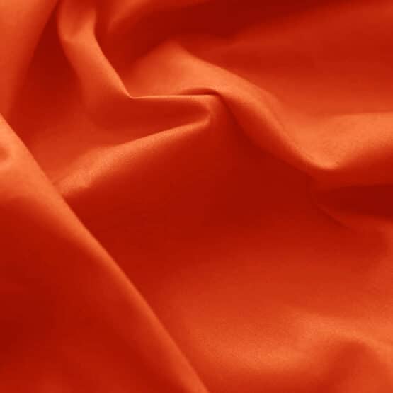 Popeline Duenner Baumwollstoff Dunkles Orange
