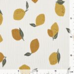 Rippenjersey – Große Zitronen – Helles Natur