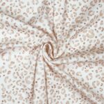 Rippenjersey – Zarte Leodots – Warmweiß