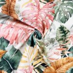 Single Jersey - Tropical Jungle - Helles Natur