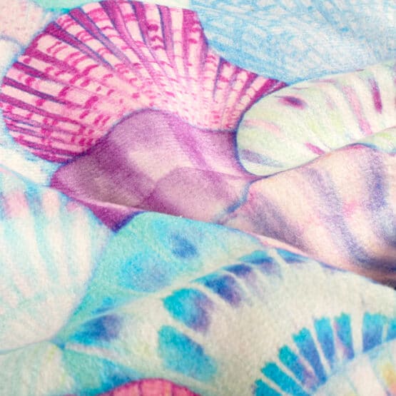 Strandtuch Frottee Muscheln Multicolour Light Lavendel