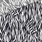 Viskose - Zebra - Staubweiß/Schwarz