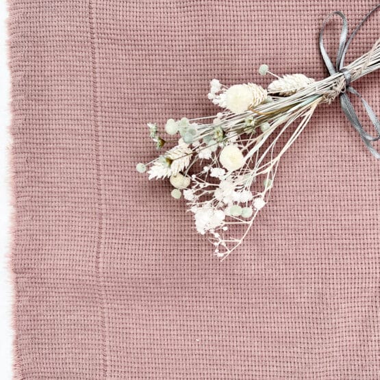 Waffel Jersey Antique Rose B Ware
