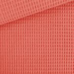 Waffelpique – Dunkle Koralle