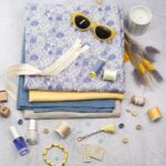 DIY Stoffmix - Garn - Reißverschluss - Label - Stempel - Kordel - Knopf