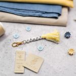 DIY Stoffmix - Knopf - Label - Buchstabenperlen - Karabiner