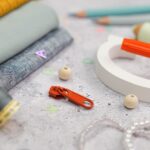 DIY Stoffmix - Holzperle - Schieber