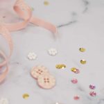 DIY Stoffmix - Knopf - Pailletten