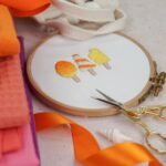 DIY Stoffmix - Label - Stickset - Satinband - Stickschere