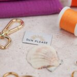 DIY Stoffmix - Karabiner -Label - Garn