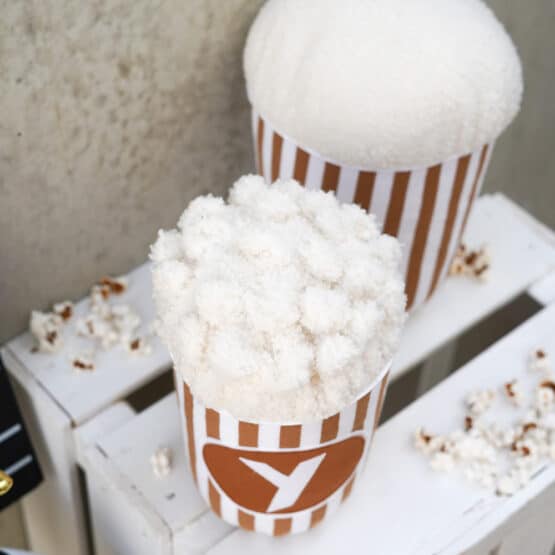 Diy Stoffe Inspiration 574i Popcorn Kissen Zimt