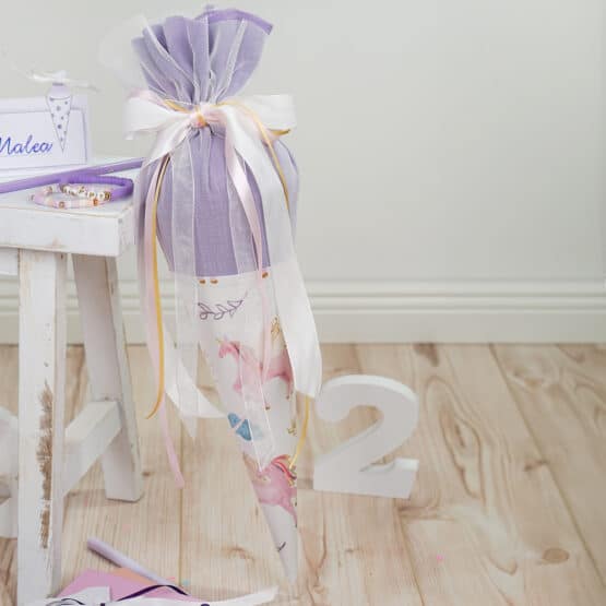 Diy Stoffe Inspiration 574l Schultuete Flying Unicorns