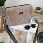 DIY Stoffe Inspiration - Umhängetasche - Cord Smoky Beige