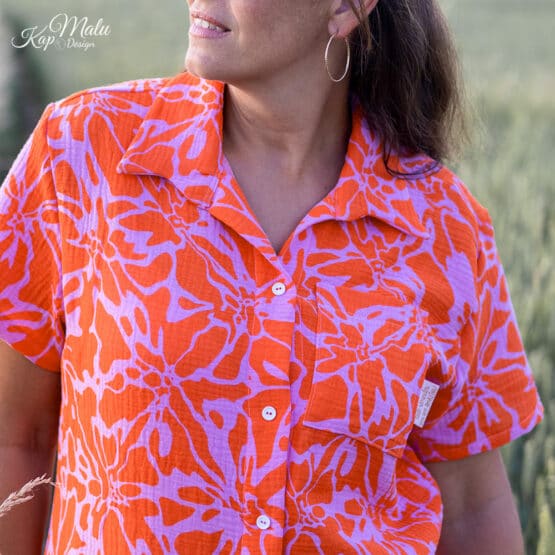 DIY Stoffe Outfit - Musselin Splah Flowers