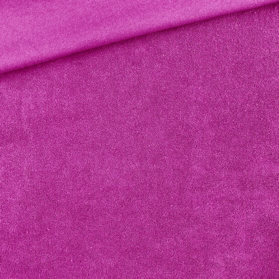 Frottee Jersey Dunkles Fuchsia 1