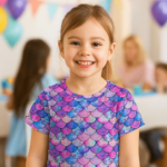 Single Jersey Mermaid Scales Multicolor