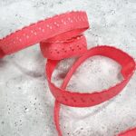 Spitzen- Gummi- Einfassband – Dark Pink Coral – 20 mm