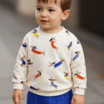 Sweater - French Terry Leichter Kuschelsweat Stylische Dackel