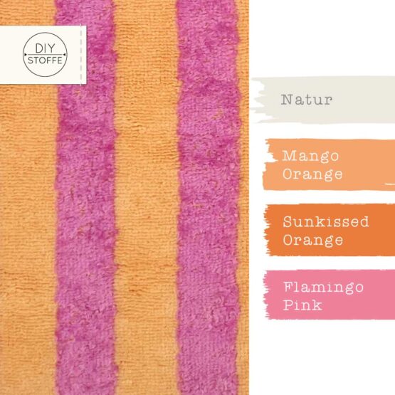 Bambus Frottee Light Mango Raspberry