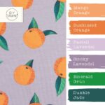 Farbkombi French Terry Orangen Helles Smoky Lavendel 1