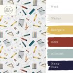 Farbkombi Popeline Schulspass Weiss 1