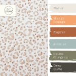 Farbkombi Rippenjersey Zarte Leodots Warmweiss