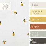 Farbkombi Rippenjersey Zitronen