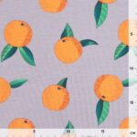 French Terry – Sommersweat – Orangen – Helles Smoky Lavendel