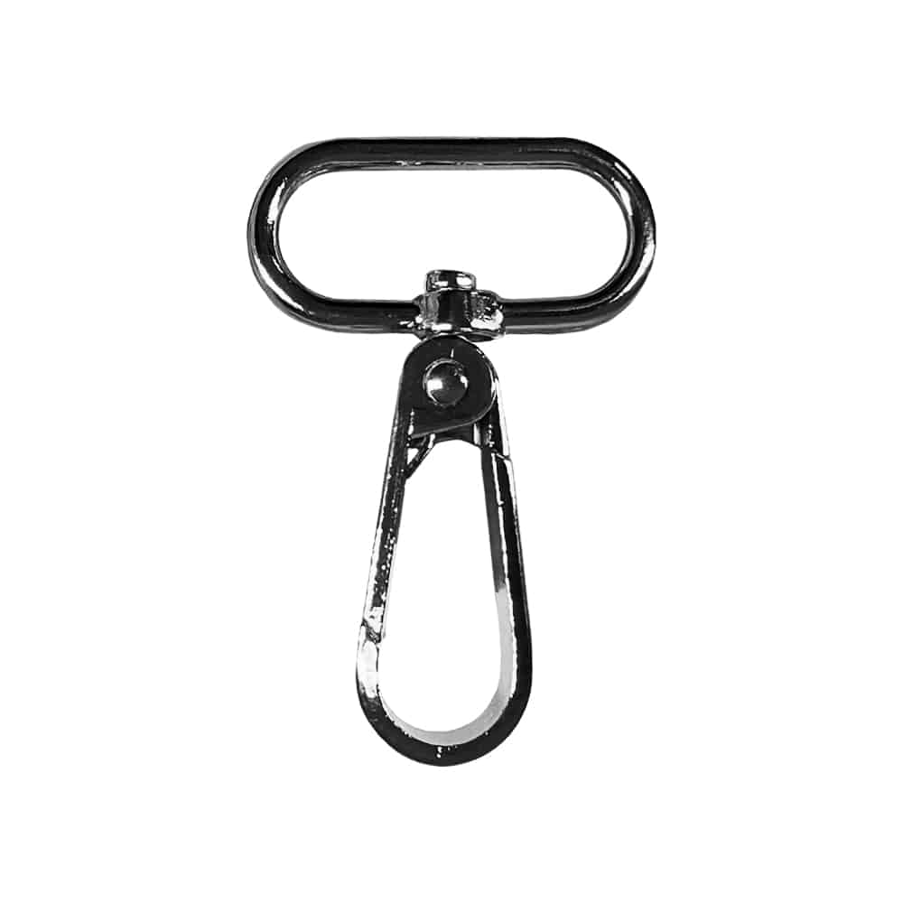 Karabinerverschluss Metall – für Gurtband 32 mm – Anthrazit Karabinerverschluss Metall – für Gurtband 32 mm – Anthrazit