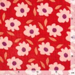 Musselin – Blütentanz – Feuerrot