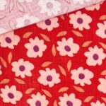 Musselin – Blütentanz – Feuerrot
