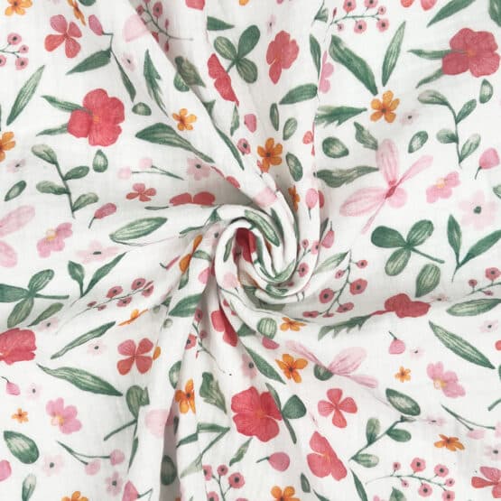 Musselin Fresh Blooming Breeze Weiss3