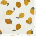 Musselin – Große Zitronen – Helles Natur